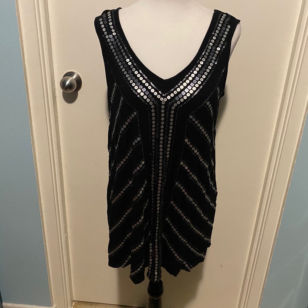 MICHEL STUDIO SEQUIN SLEEVELESS TOP